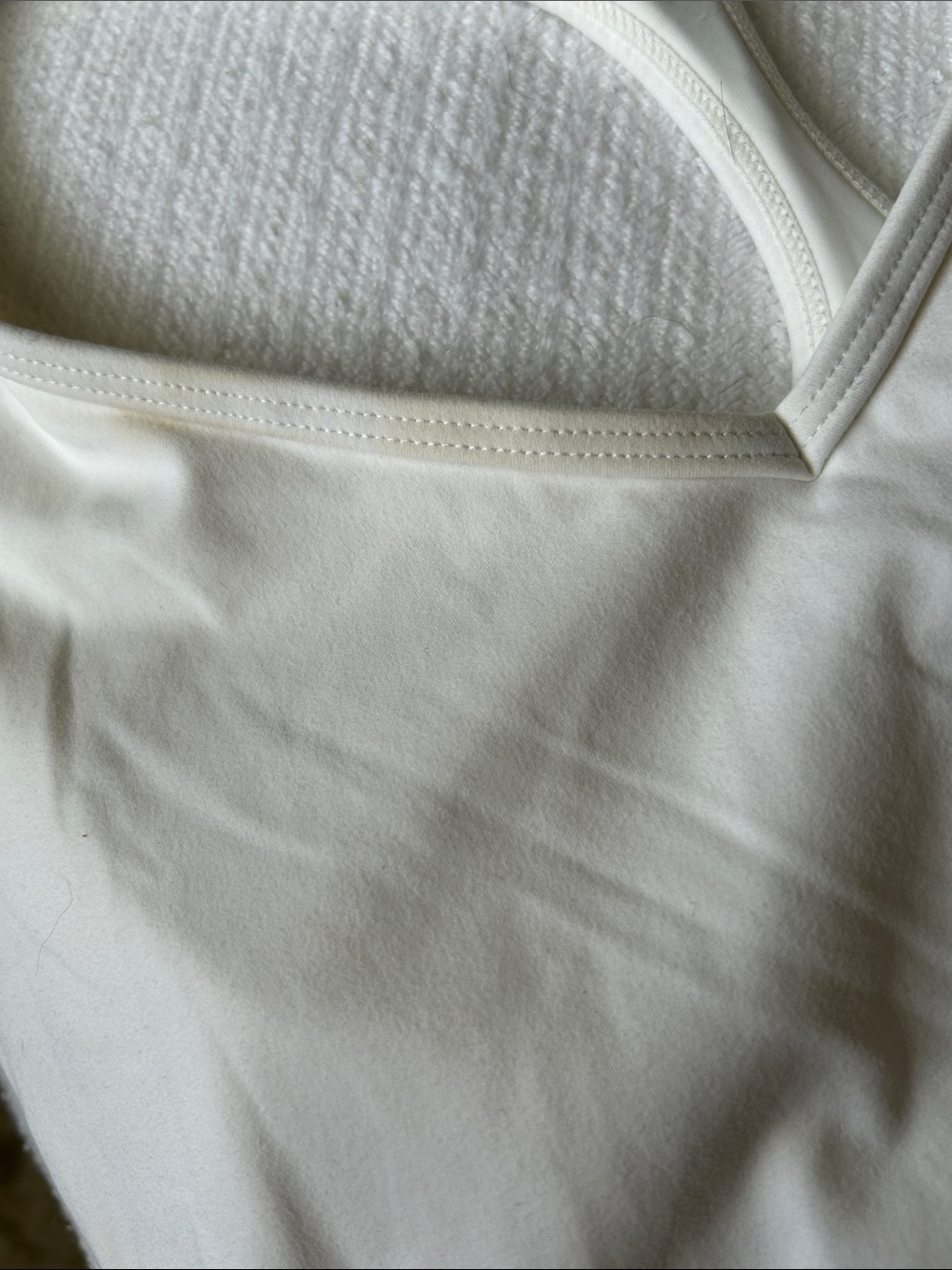 Varley Ivory Racerback Sports Bra - Picture 3 of 5